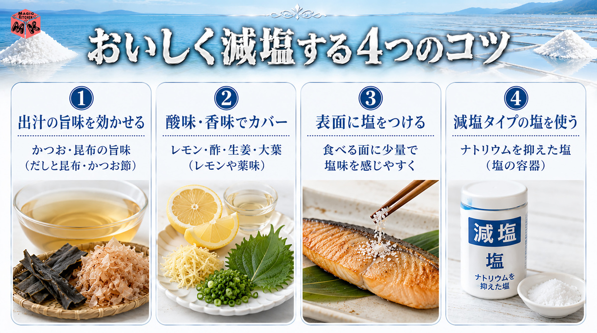 塩 減塩のコツ