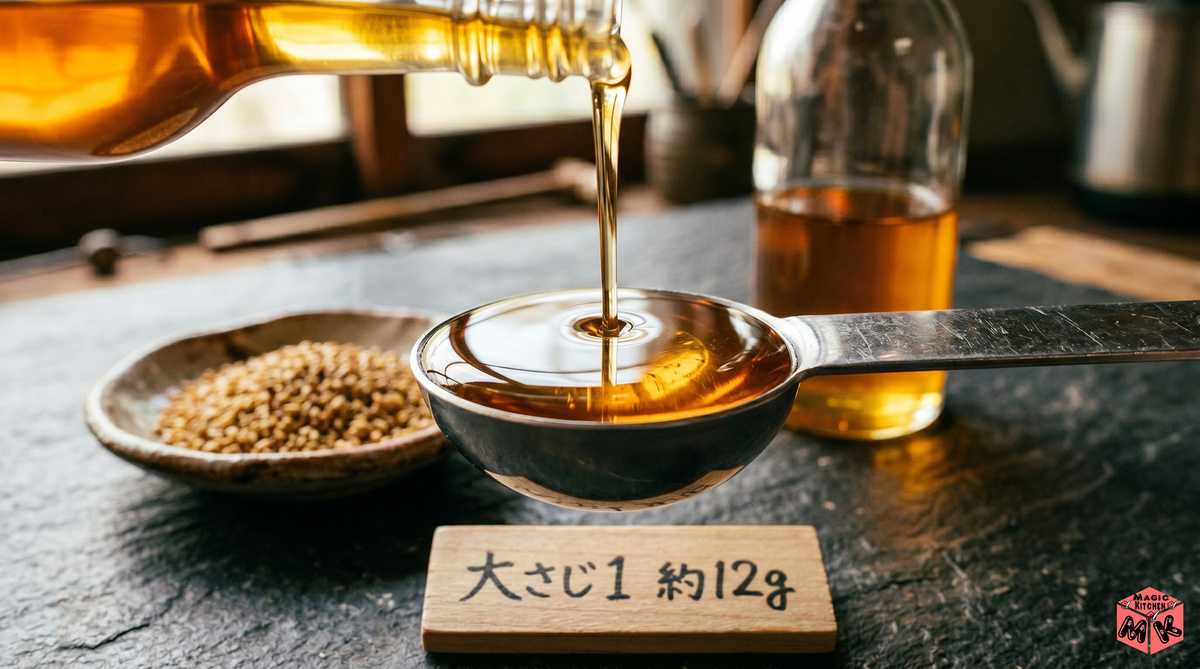 ごま油大さじ1は何グラム?早見表