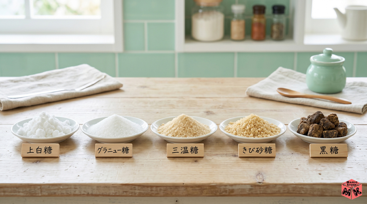砂糖の種類と使い分け