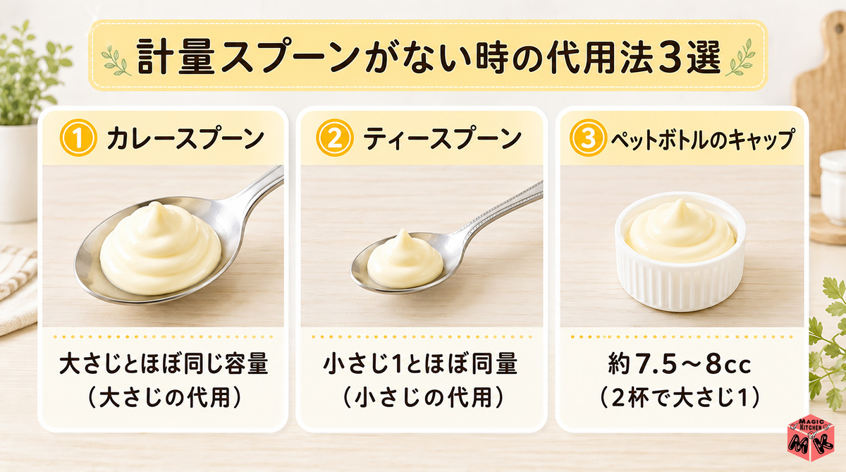 マヨネーズ 計量代用法3選