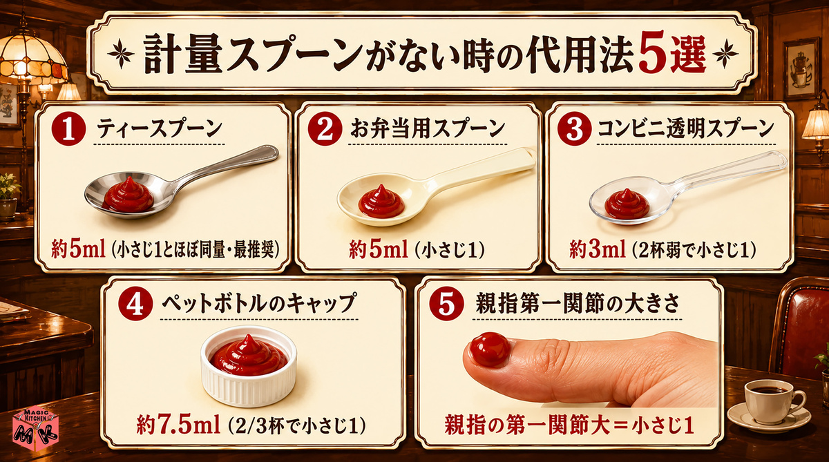 ケチャップ 計量代用法5選