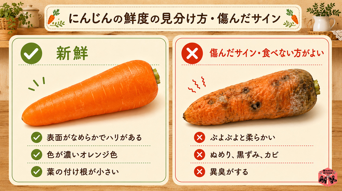 にんじん 鮮度の見分け方