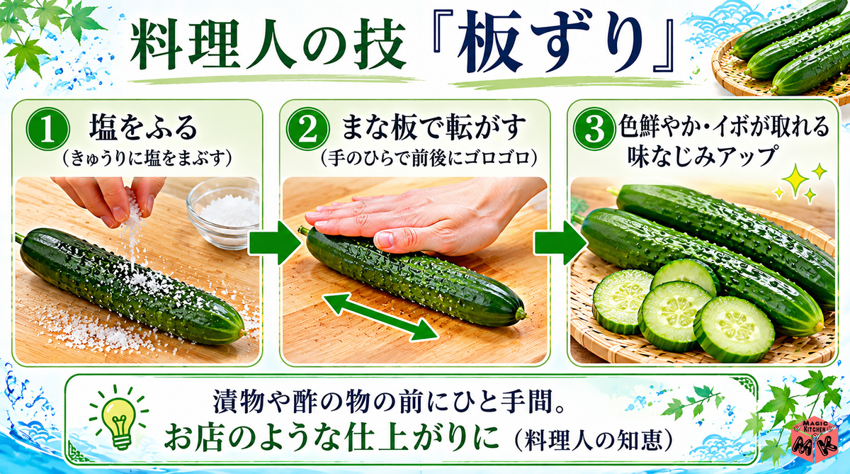板ずりの手順