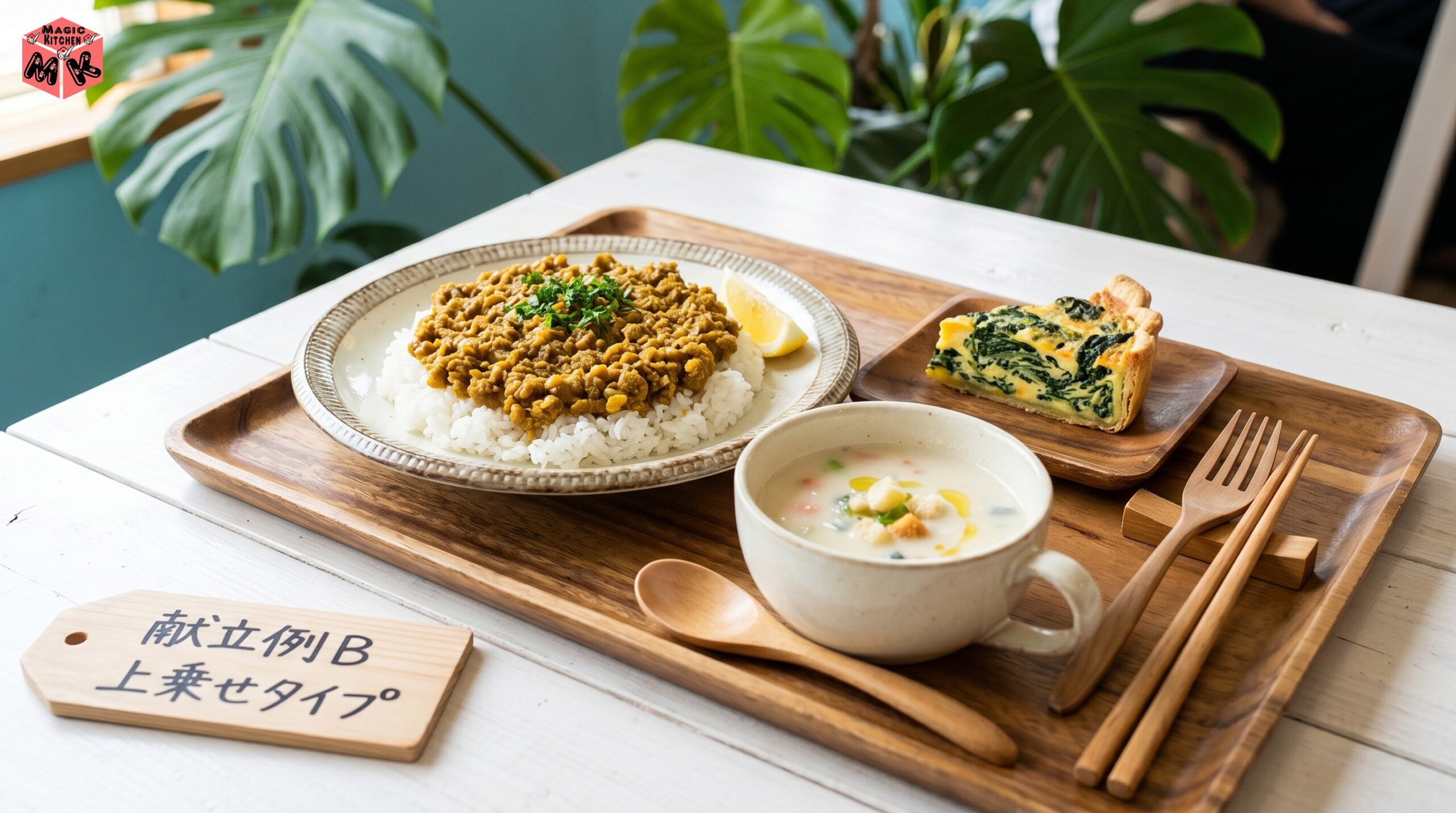 ドライカレー 献立B 上乗せタイプのヘルシー定食