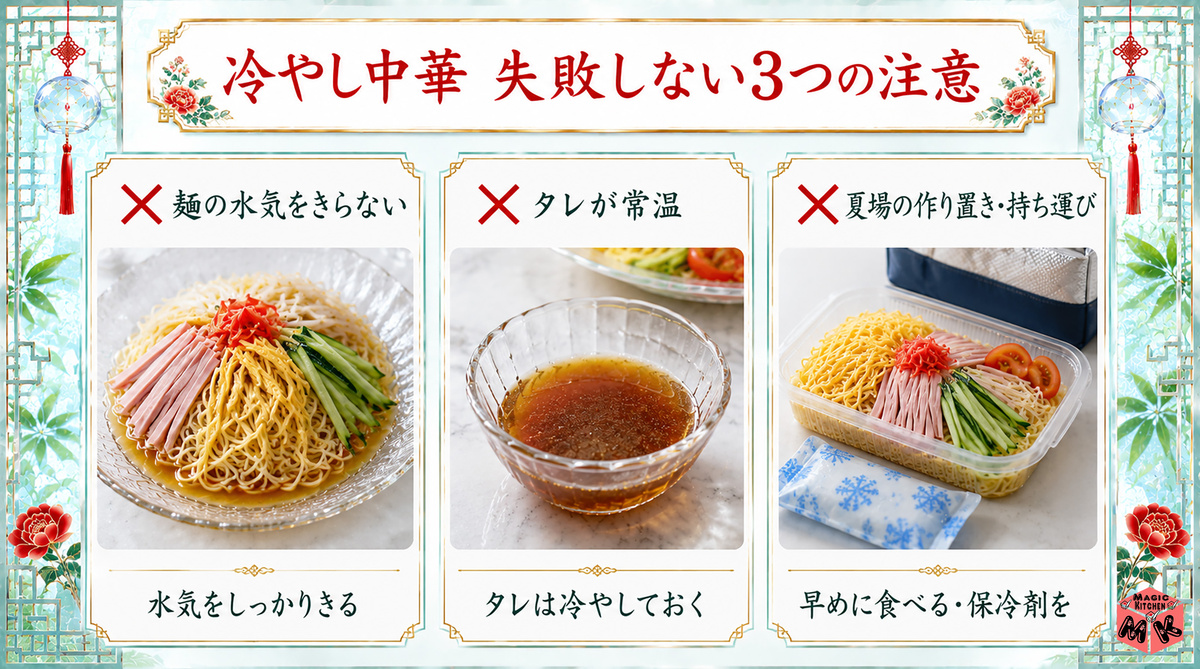 冷やし中華 NG3選図解