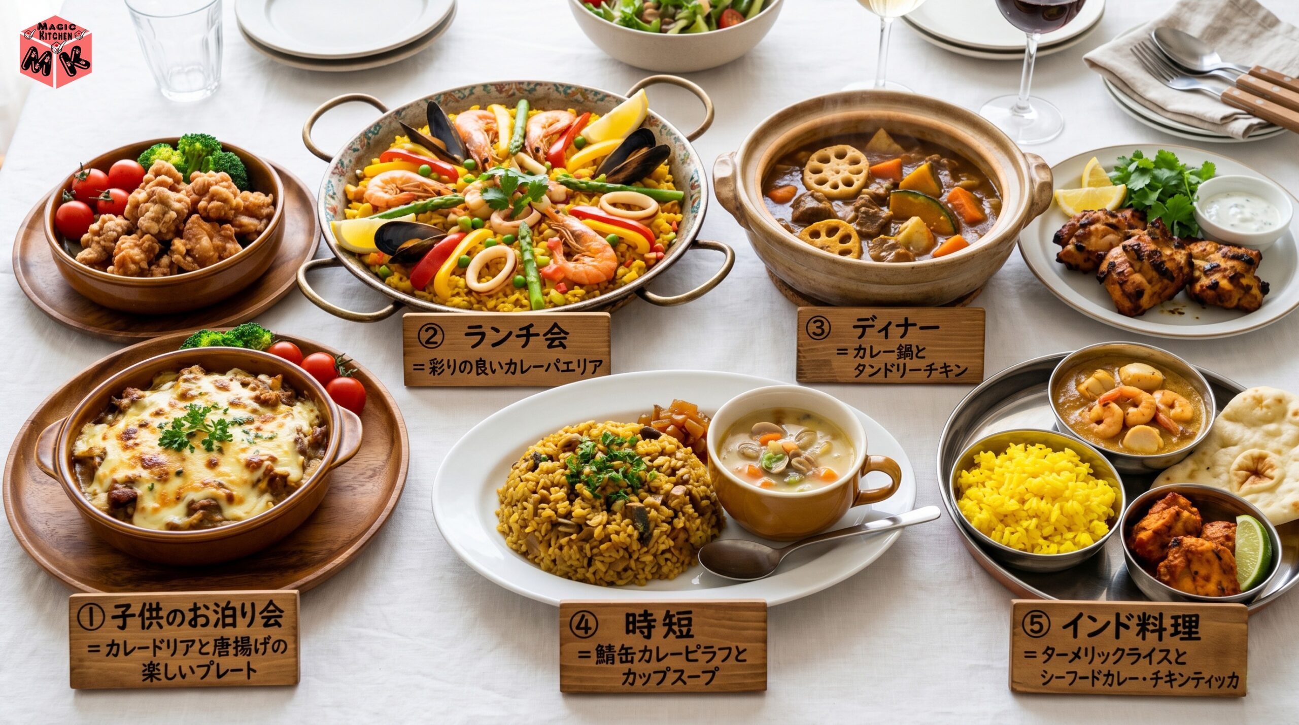 シーン別おもてなしカレー献立5選