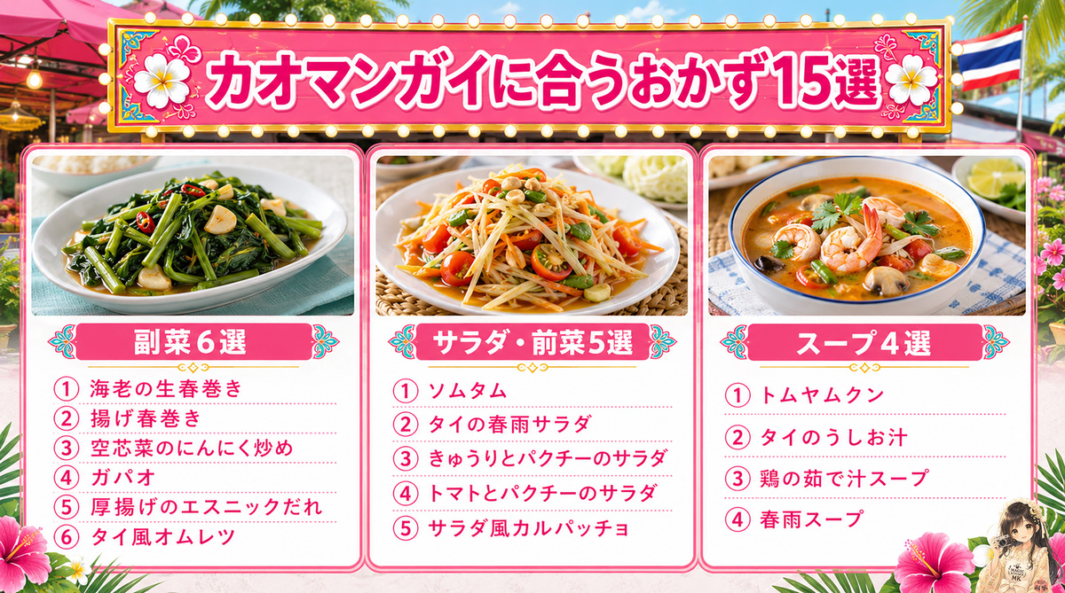 カオマンガイに合う副菜・おかず6選