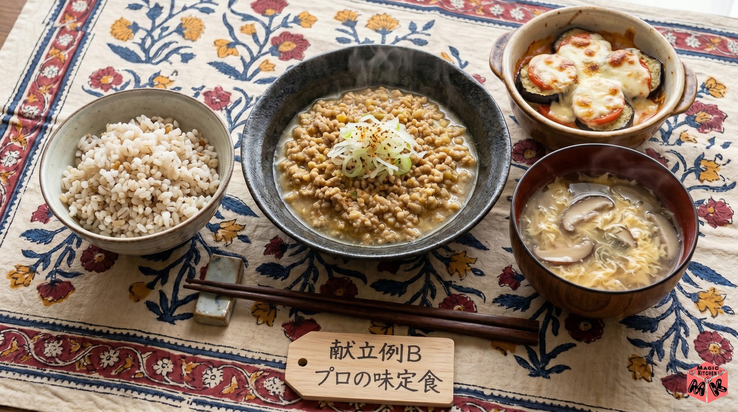 キーマカレー 献立B プロの味を家庭で再現する定食