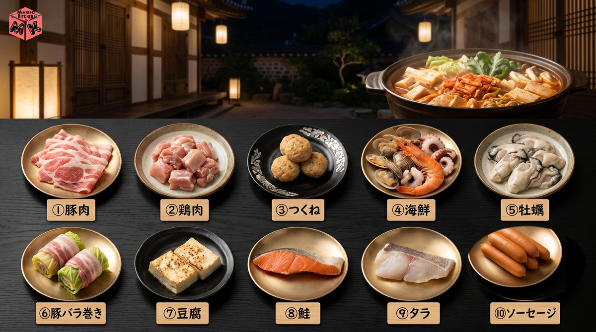 キムチ鍋 肉・魚TOP10