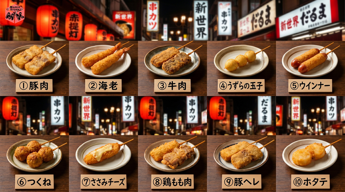 串カツ 肉・魚・海鮮TOP10
