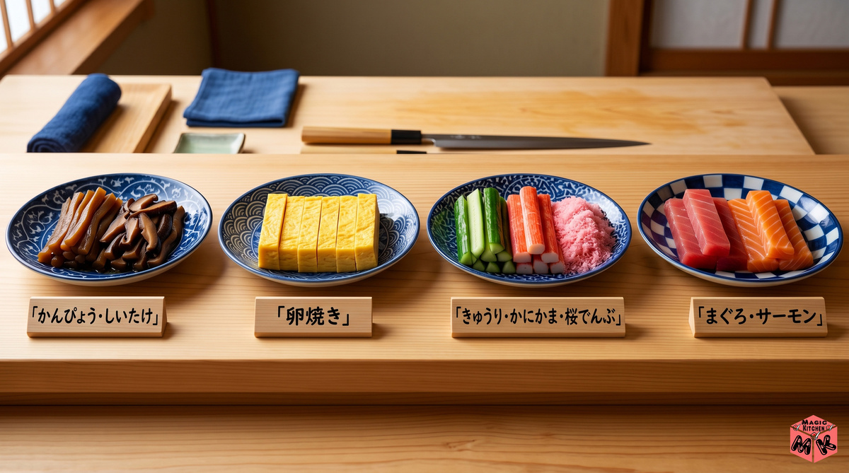 巻き寿司の定番具材