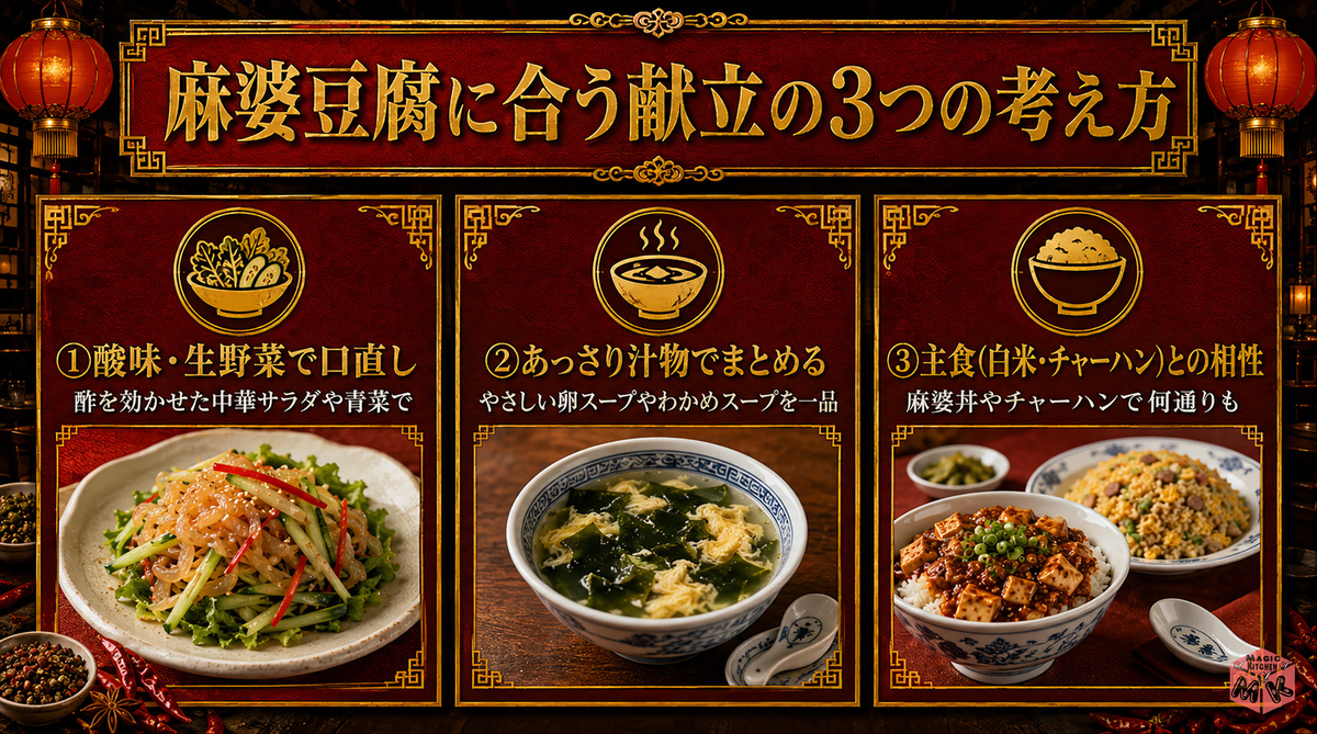 麻婆豆腐に合う献立の考え方