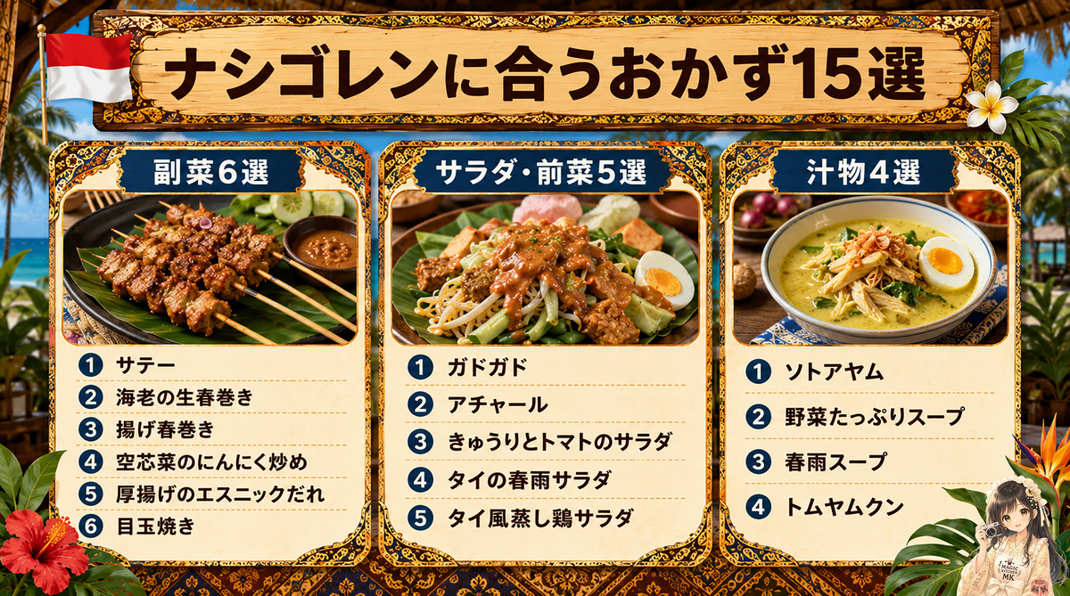 ナシゴレンに合う副菜・おかず6選