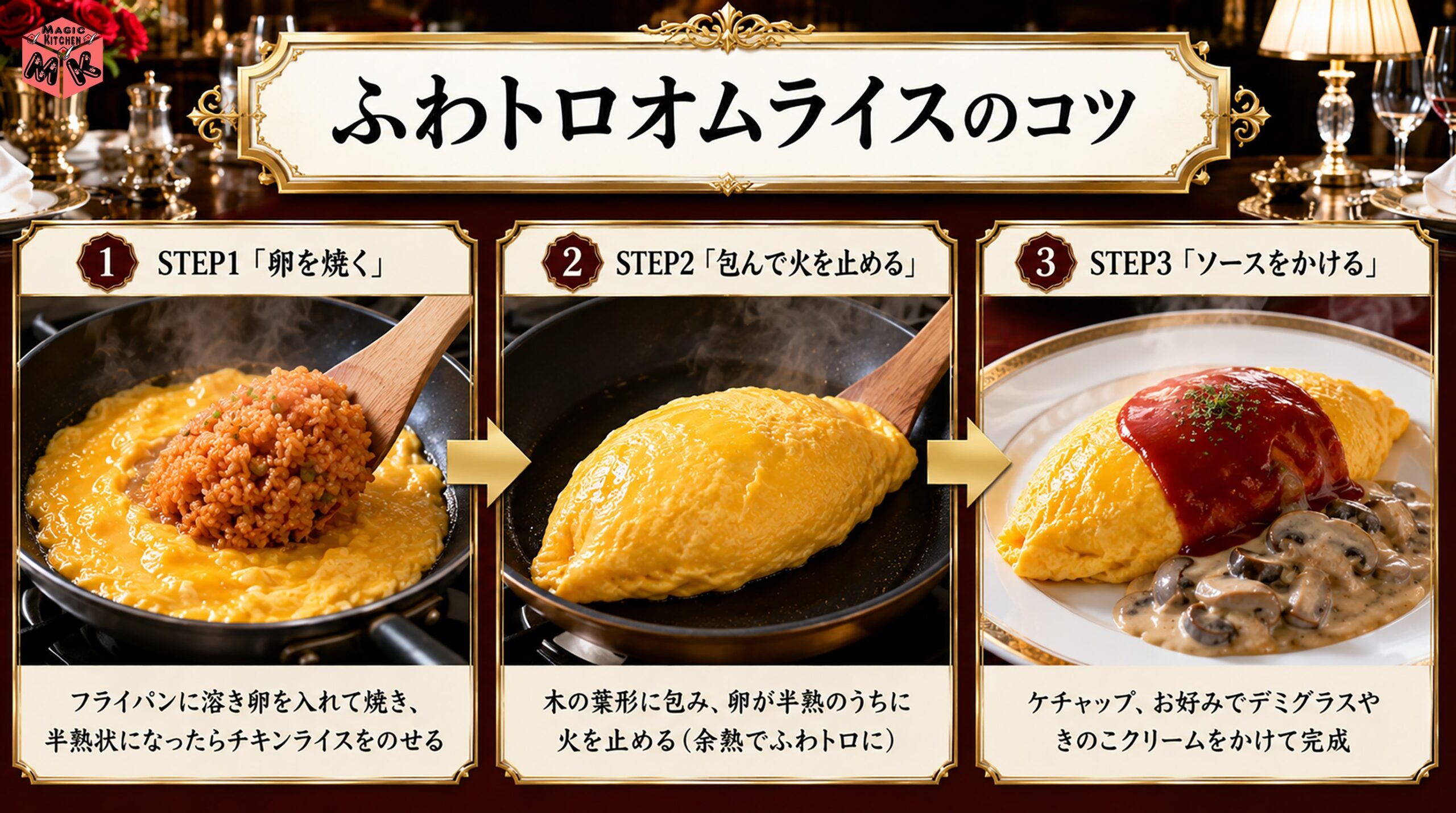 ふわトロオムライス極秘レシピ