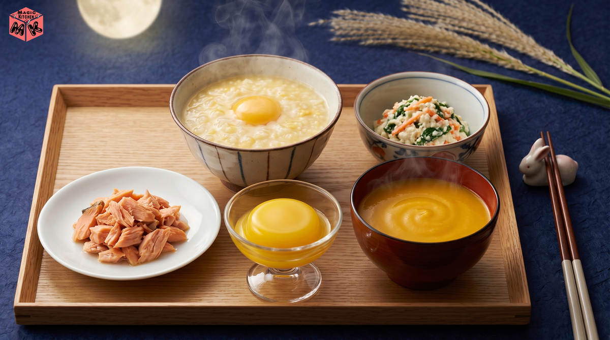 お月見介護食 献立例B つぶしお月見膳