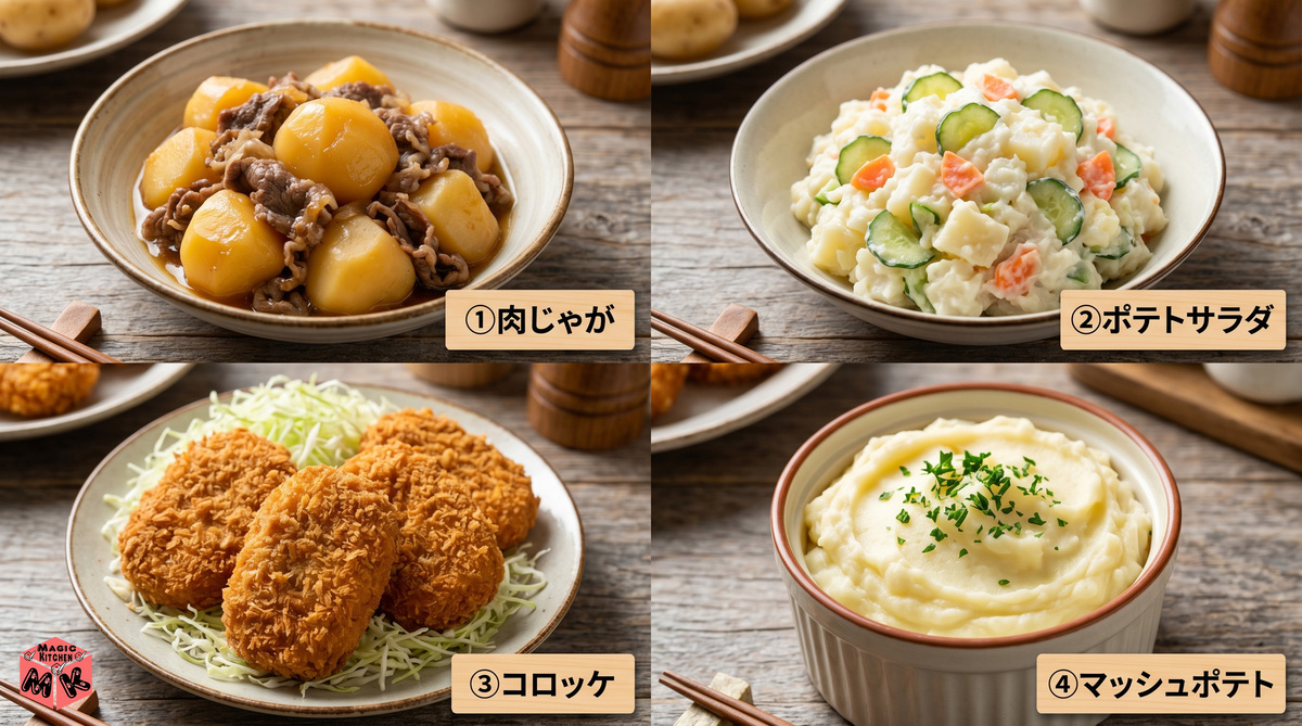 じゃがいも料理コラージュ