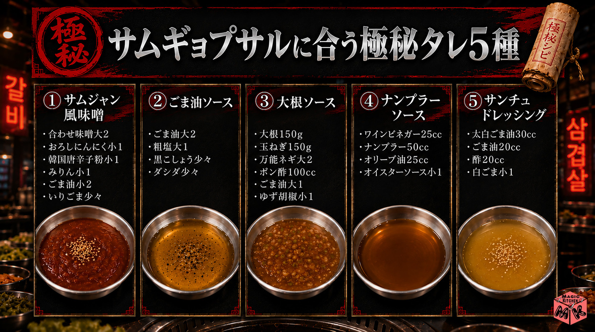 タレ5種