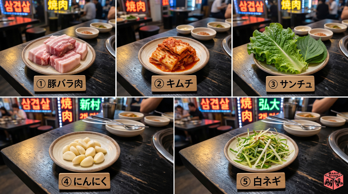 サムギョプサル 定番具材5種