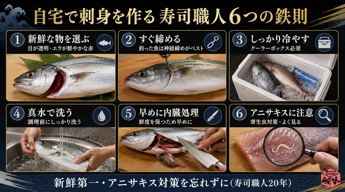 寿司職人6つの鉄則
