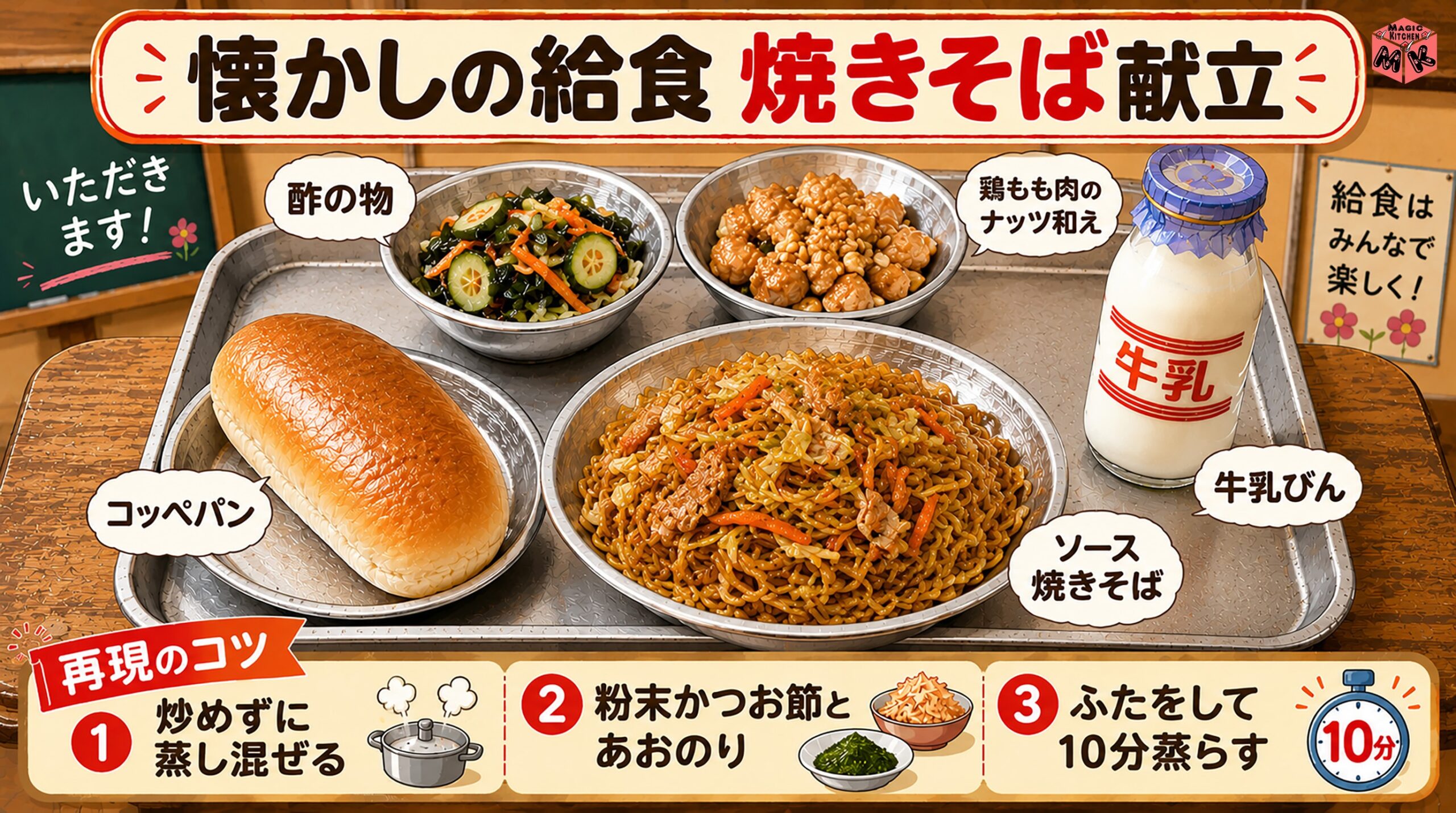 懐かしの給食焼きそば献立を再現するコツ