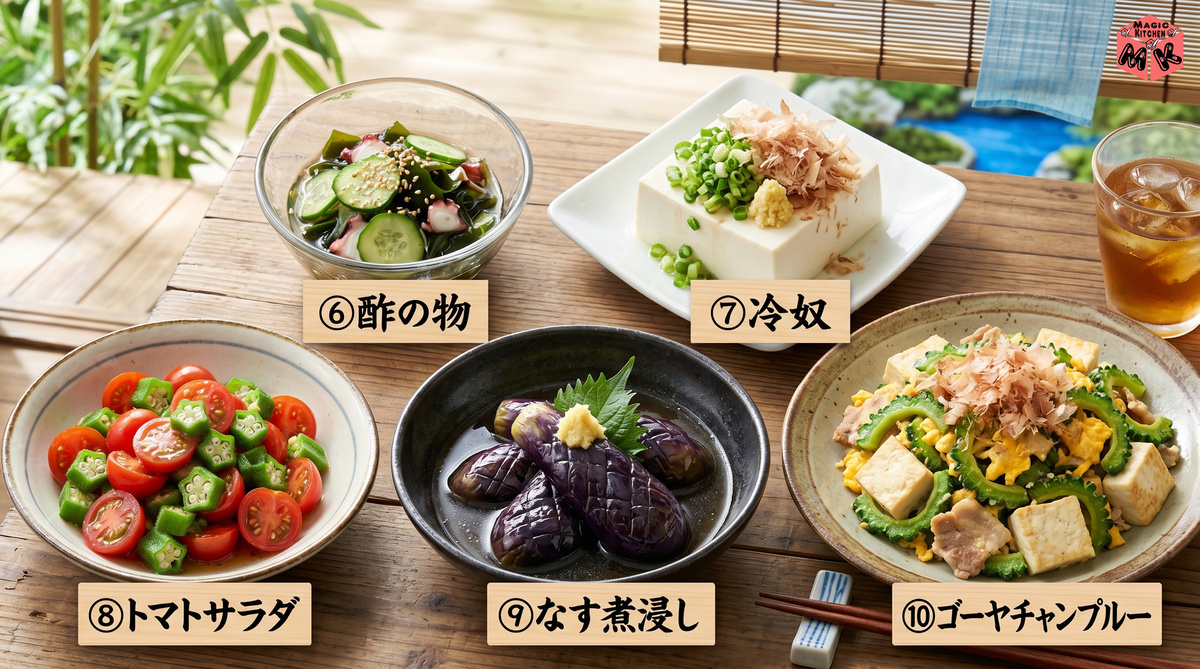 そうめん さっぱり副菜5選