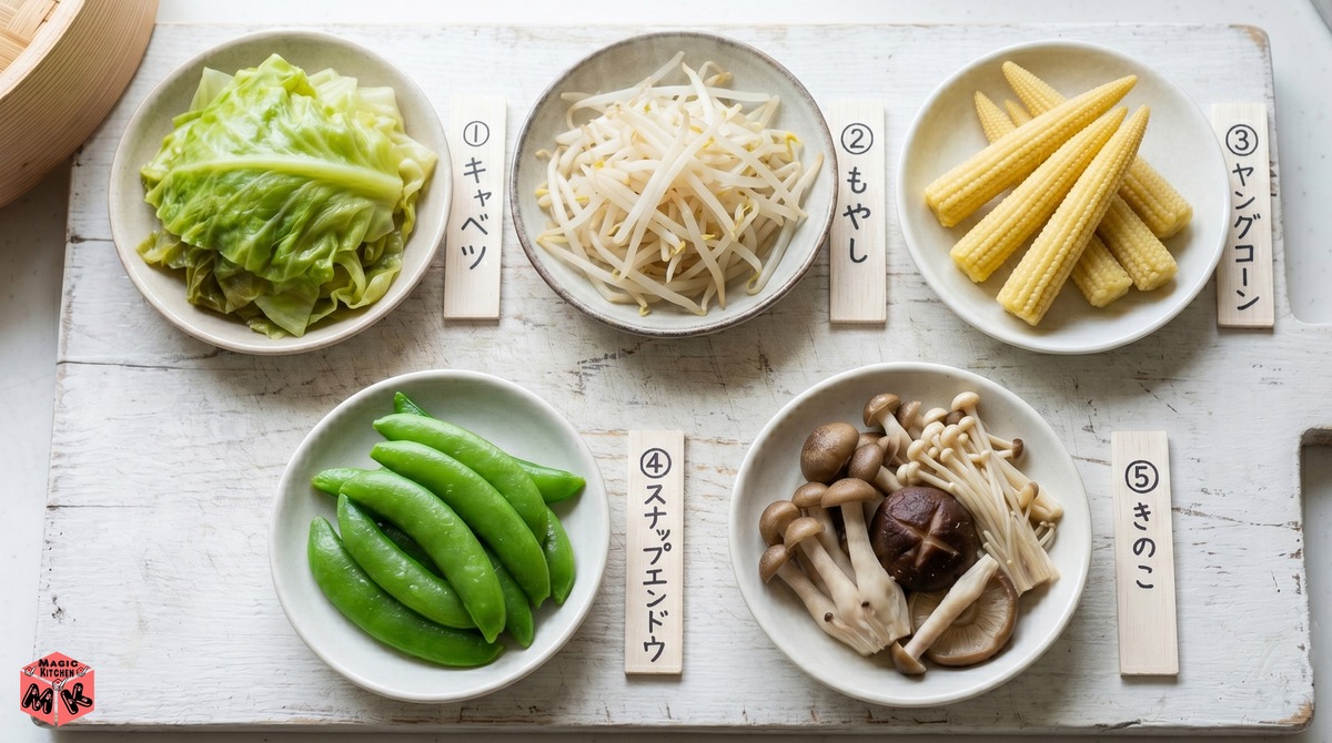 蒸し野菜 その他の定番野菜1〜5