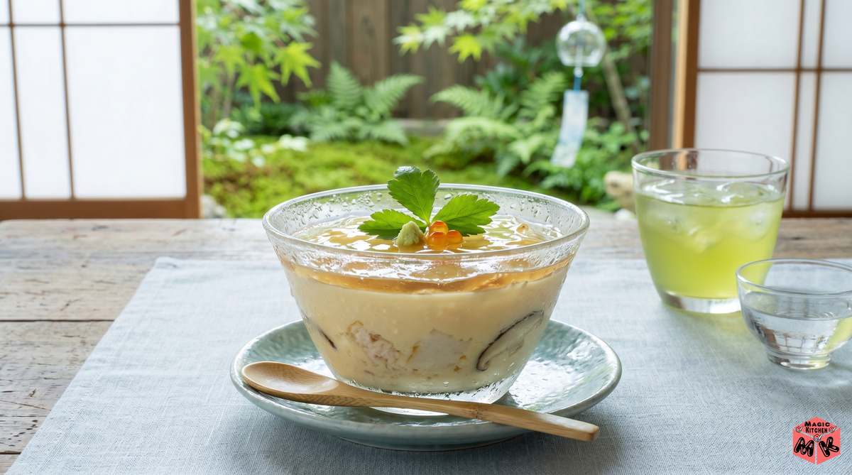 夏の介護食 冷やし茶碗蒸し 完成イメージ
