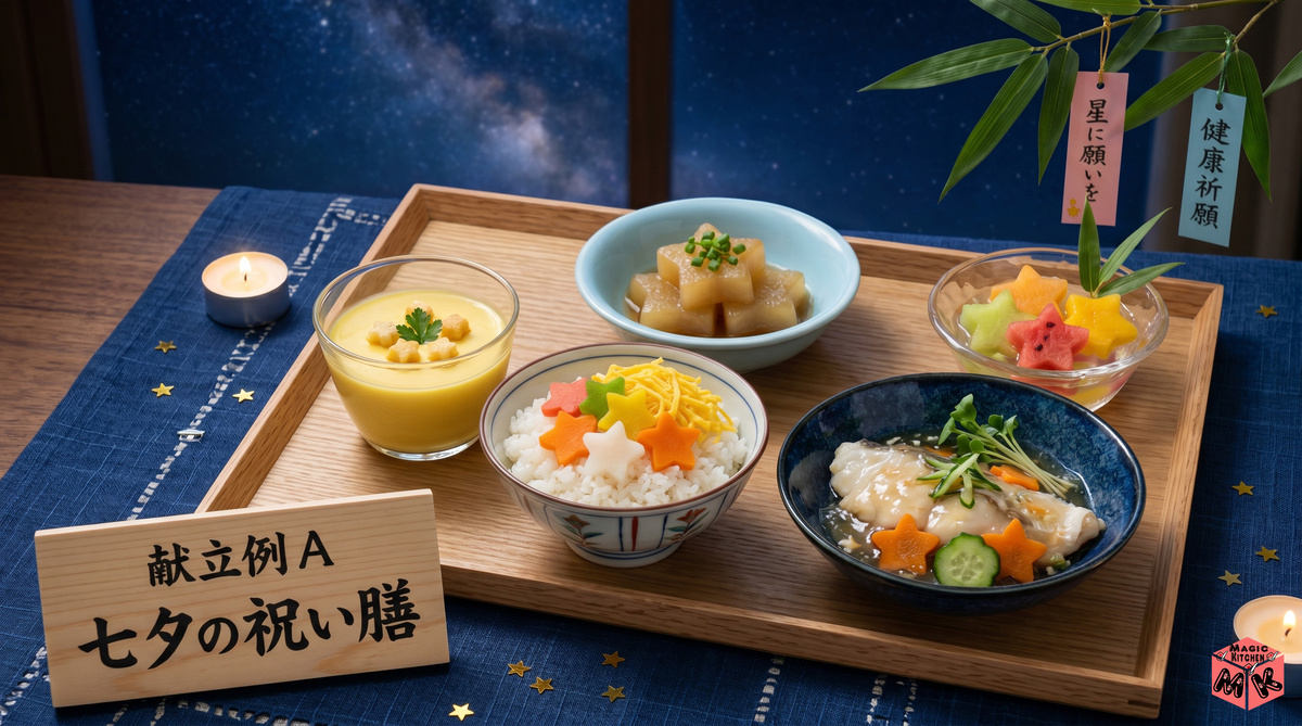 七夕 介護食 献立例A 祝い膳