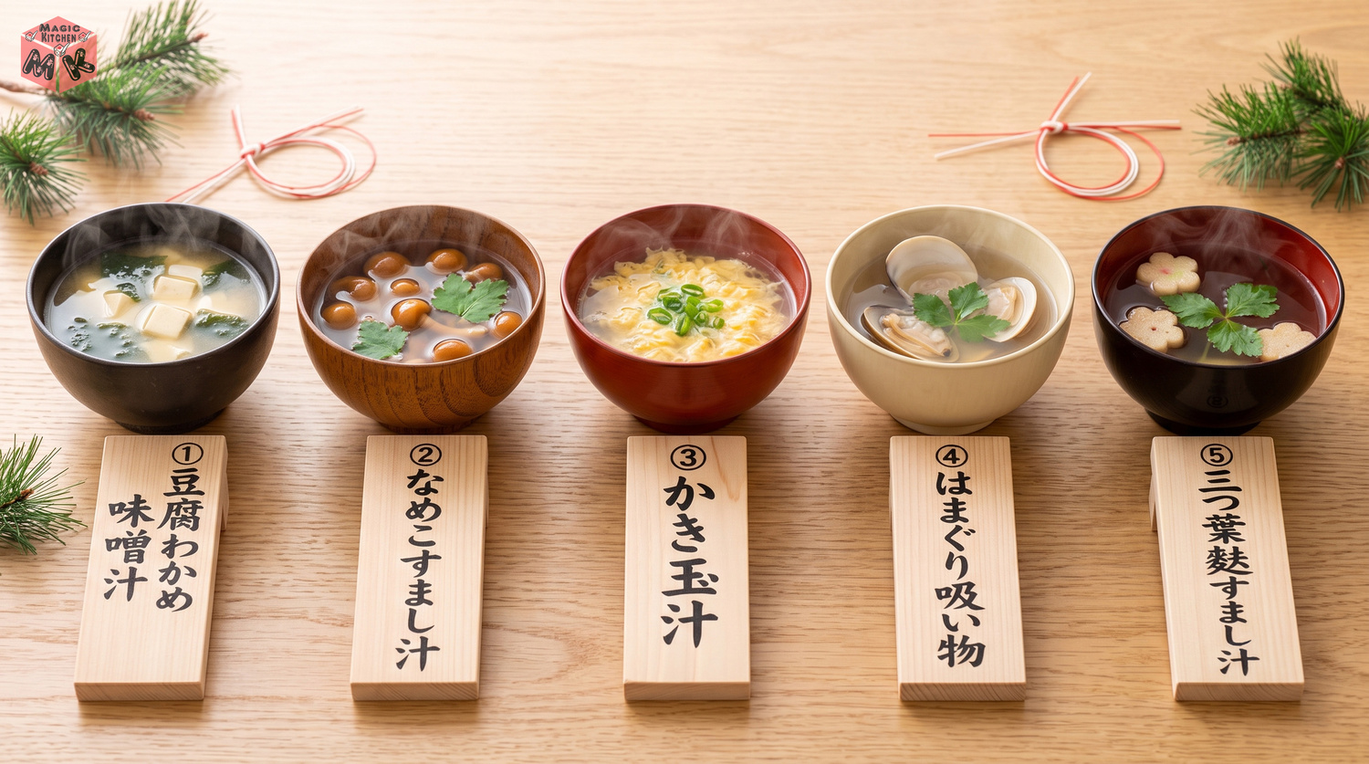 筑前煮に合う汁物5選のコラージュ