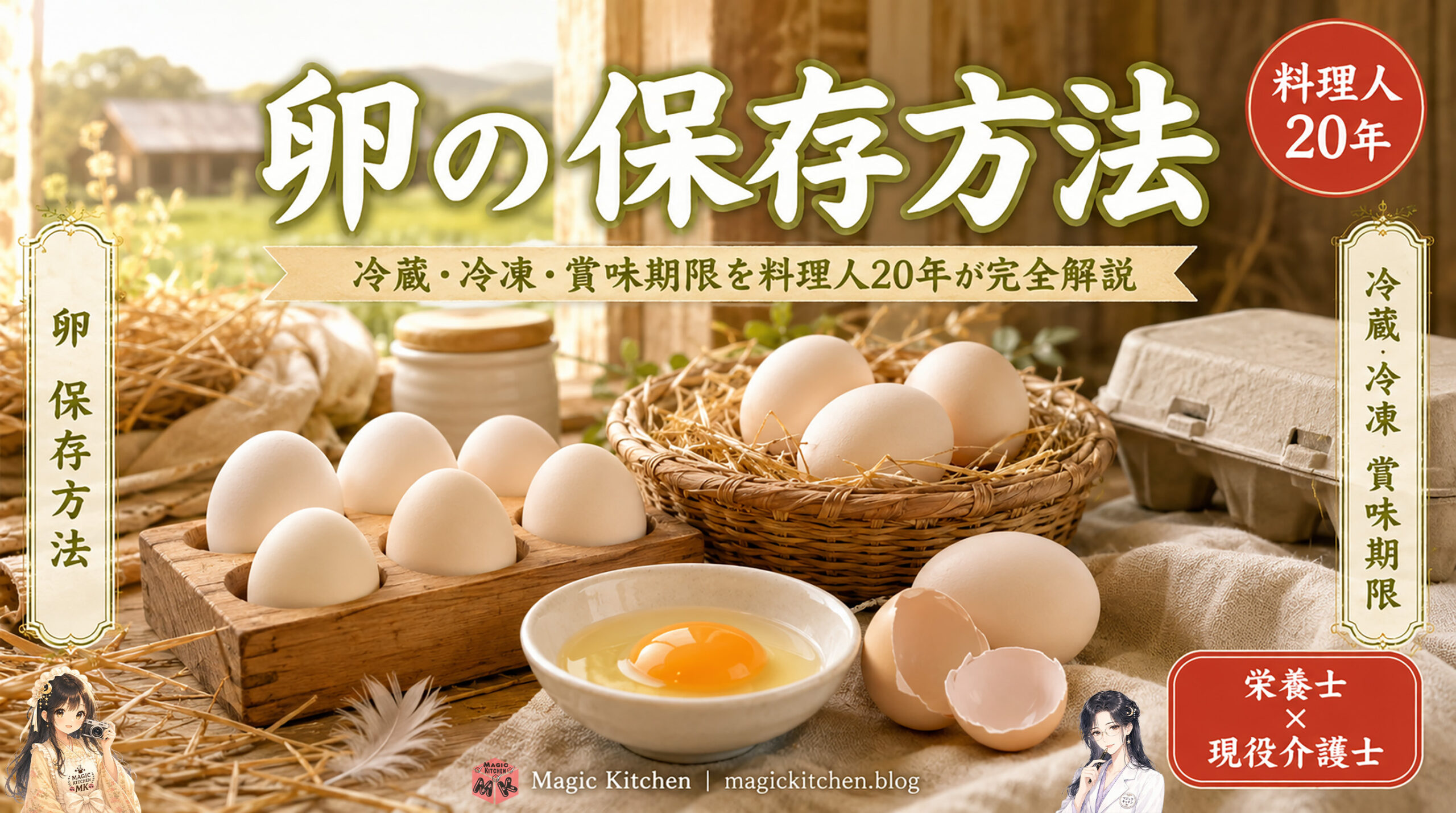 卵の保存方法