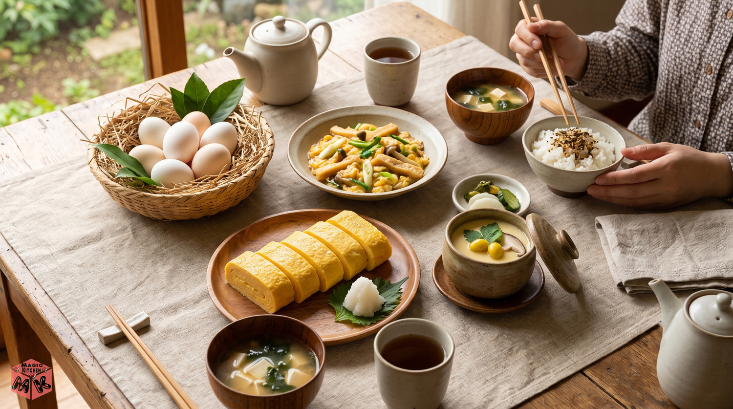 卵を使った料理の完成イメージ