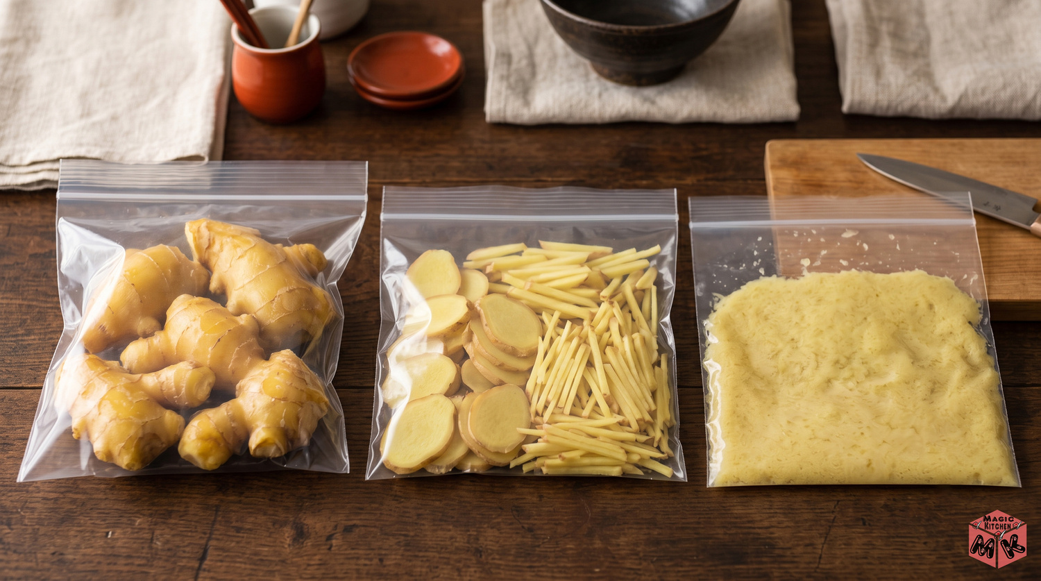 しょうがの冷凍保存のやり方