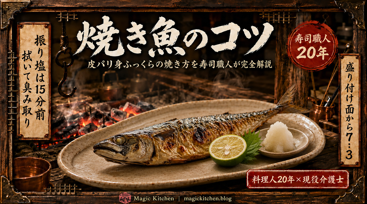 焼き魚のコツのアイキャッチ