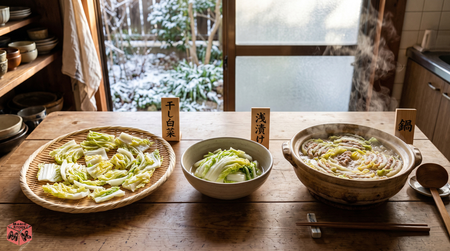 干し白菜と白菜の使い切り料理