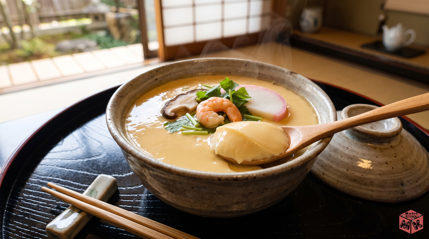 すが立たないなめらかな茶碗蒸しの完成写真