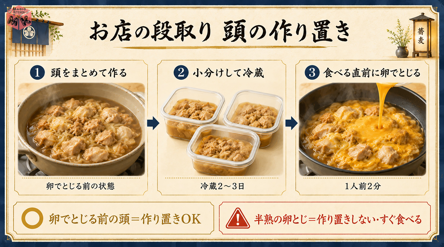 お店の段取り「頭の作り置き」の段取り図