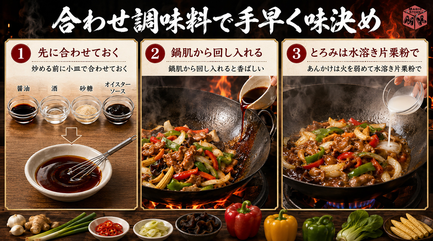 味付けのコツ 合わせ調味料