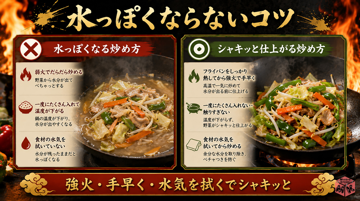 炒める順番と下ごしらえ