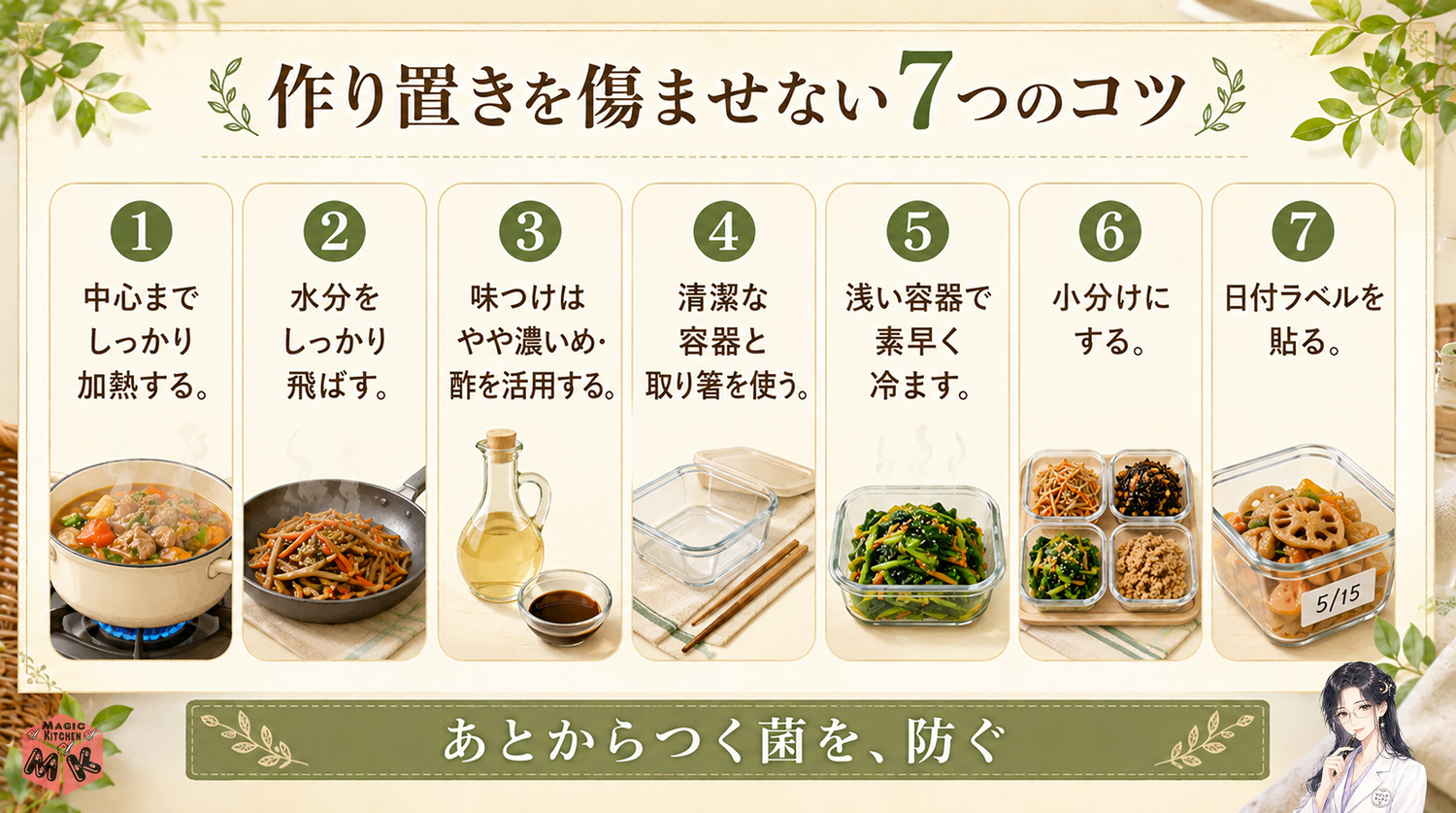 作り置きを傷ませない7つのコツ