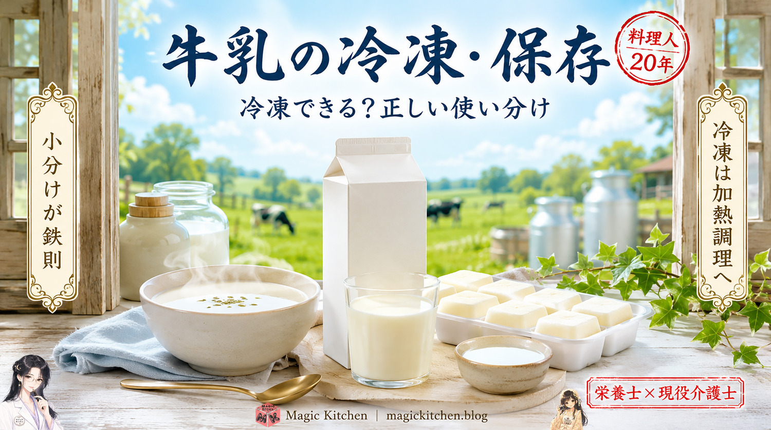 牛乳の保存方法のアイキャッチ