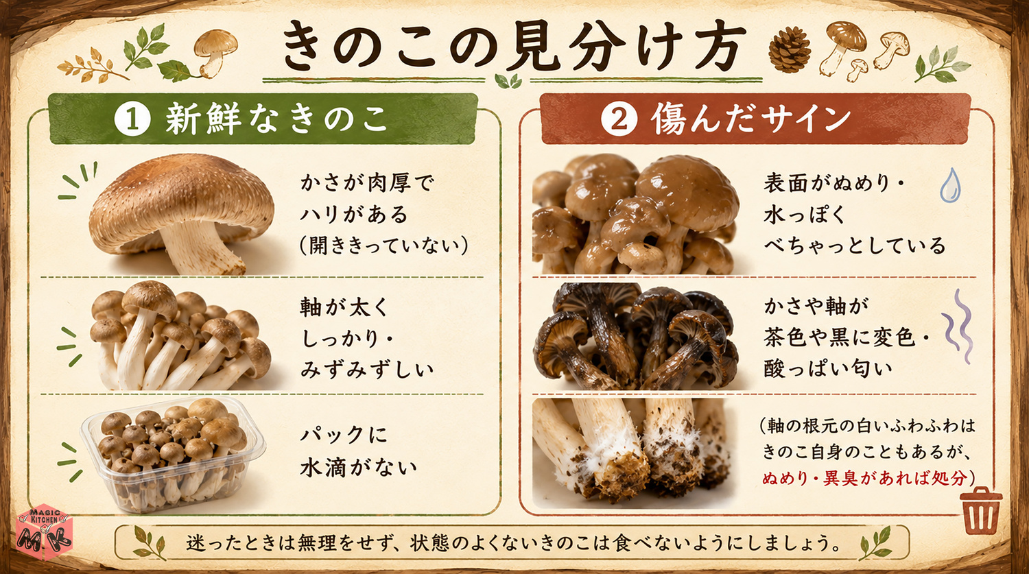 干しきのこと種類別の保存のコツ