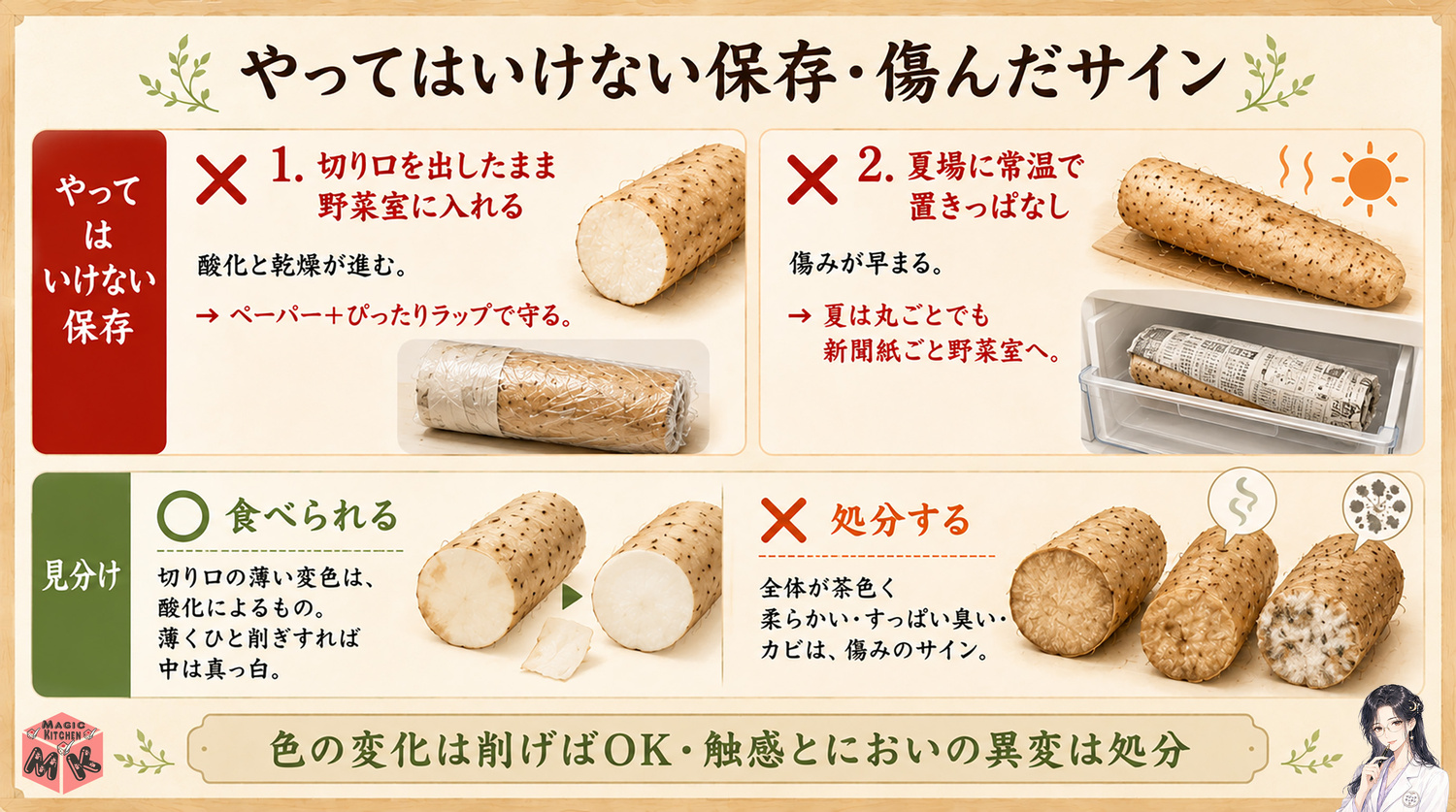 やってはいけない保存・傷んだサイン