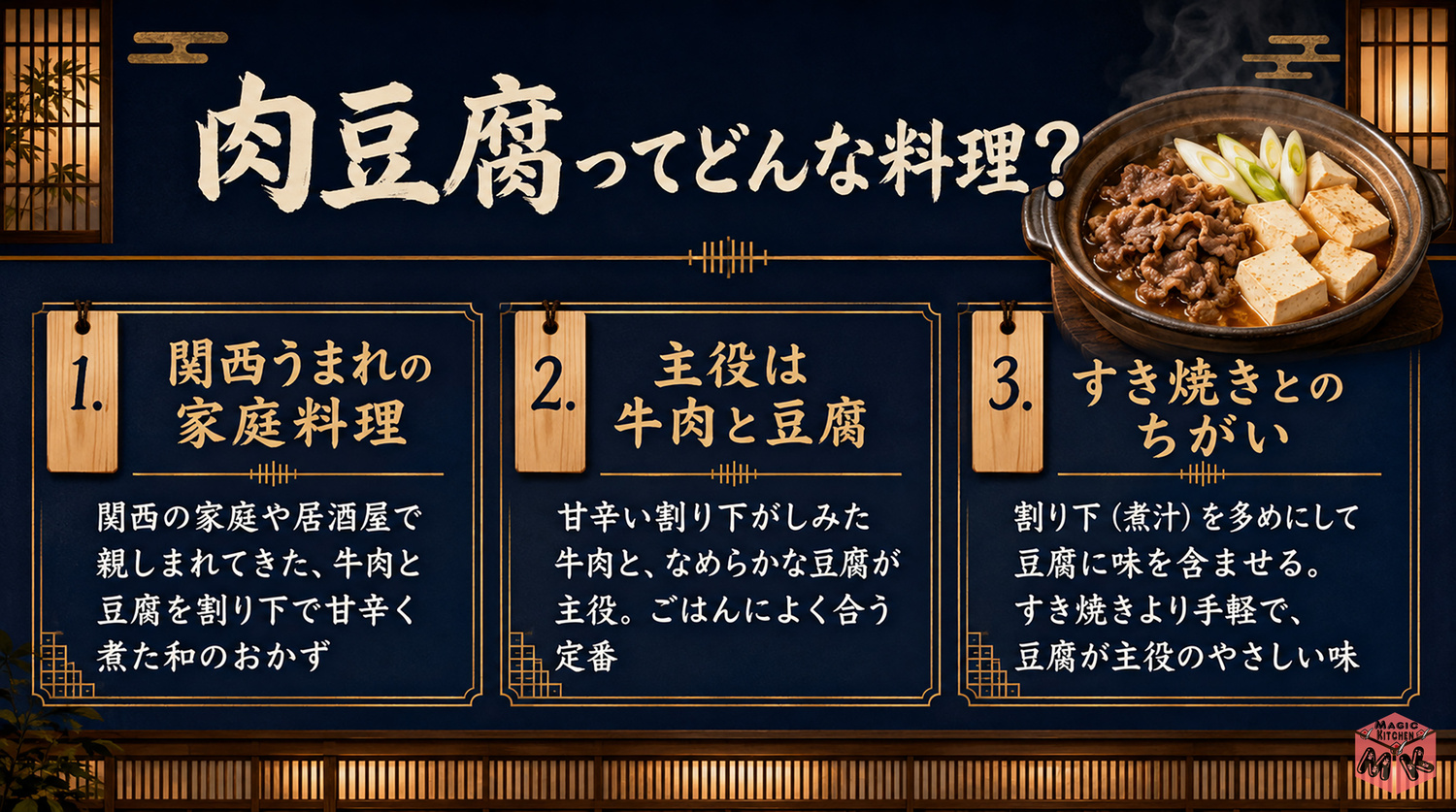 肉豆腐の発祥と魅力の図解