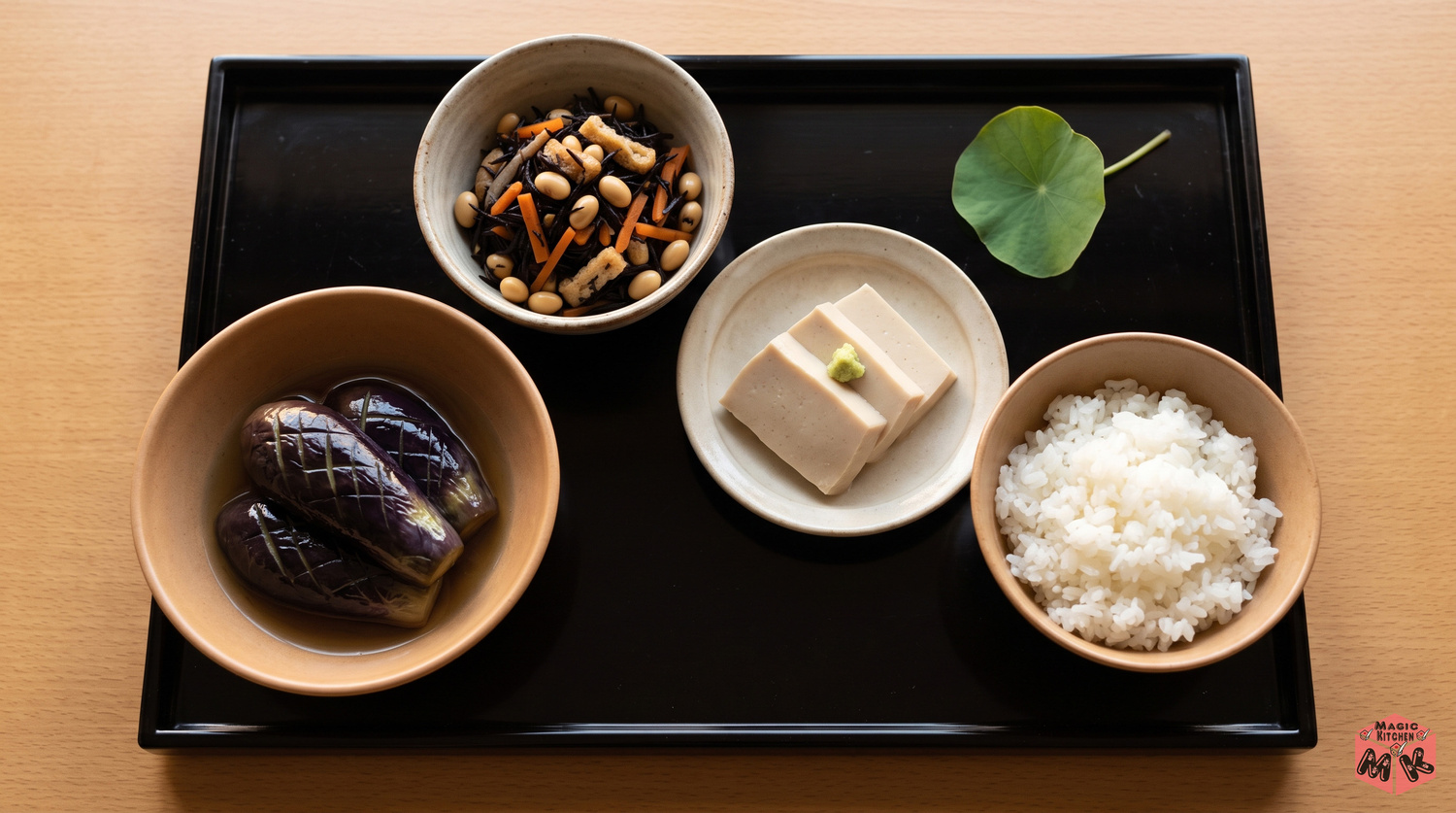 お盆献立B(お送りのさっぱり膳)の配膳写真