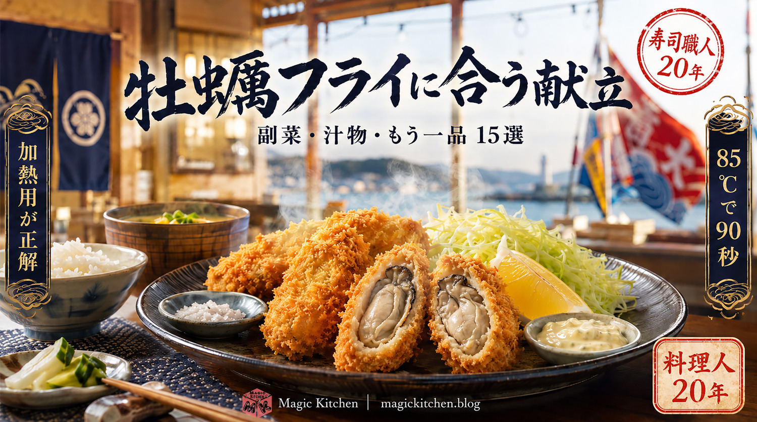 牡蠣フライの献立のアイキャッチ