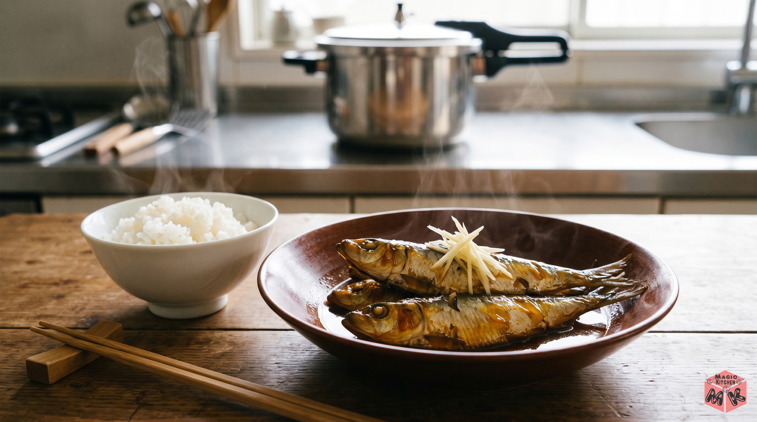 圧力鍋で作った料理の完成写真
