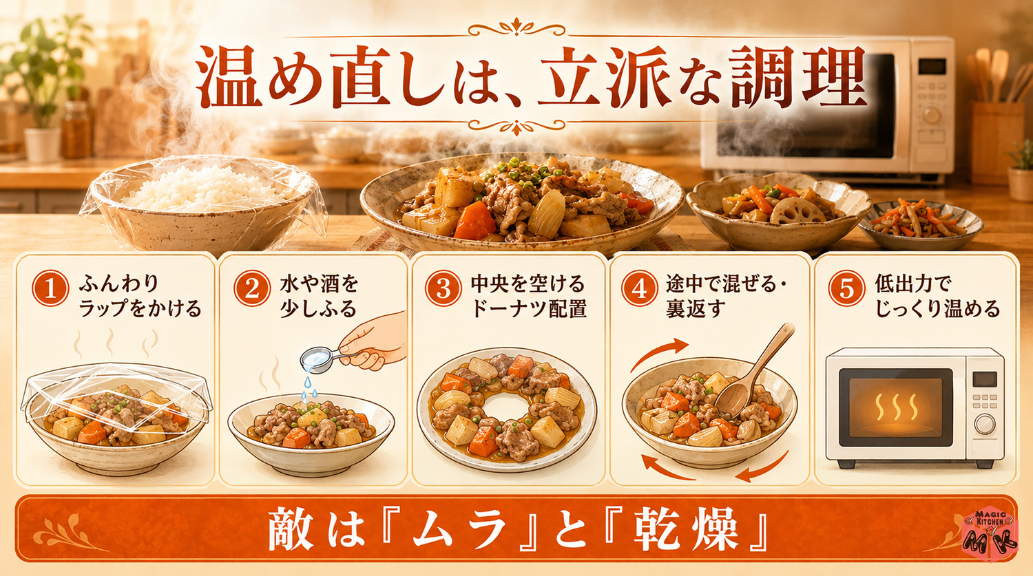 温め直しの全体像インフォグラフィック