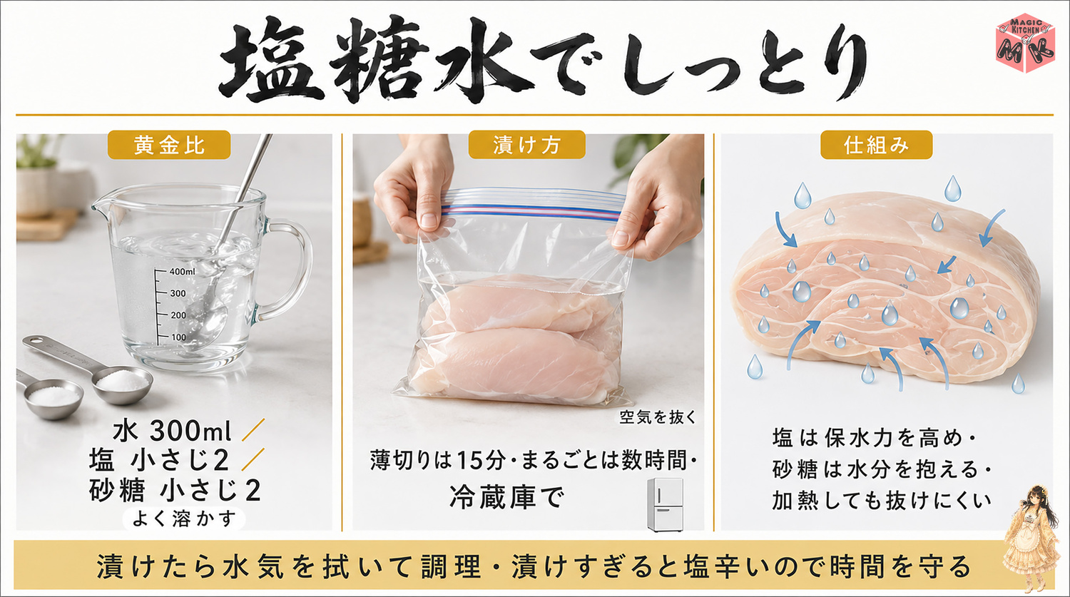 塩糖水の作り方と漬け方