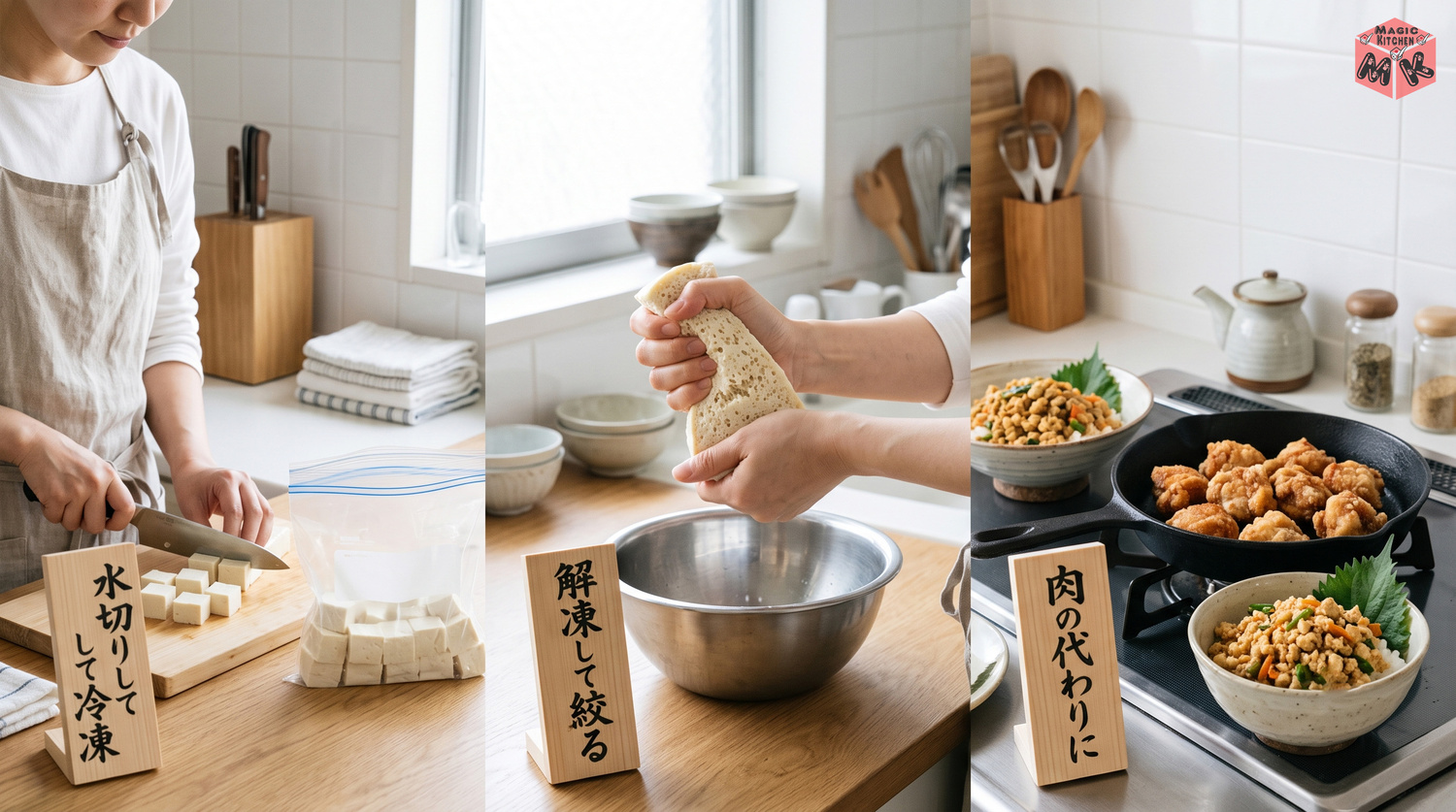 冷凍豆腐 食感の変化と活用