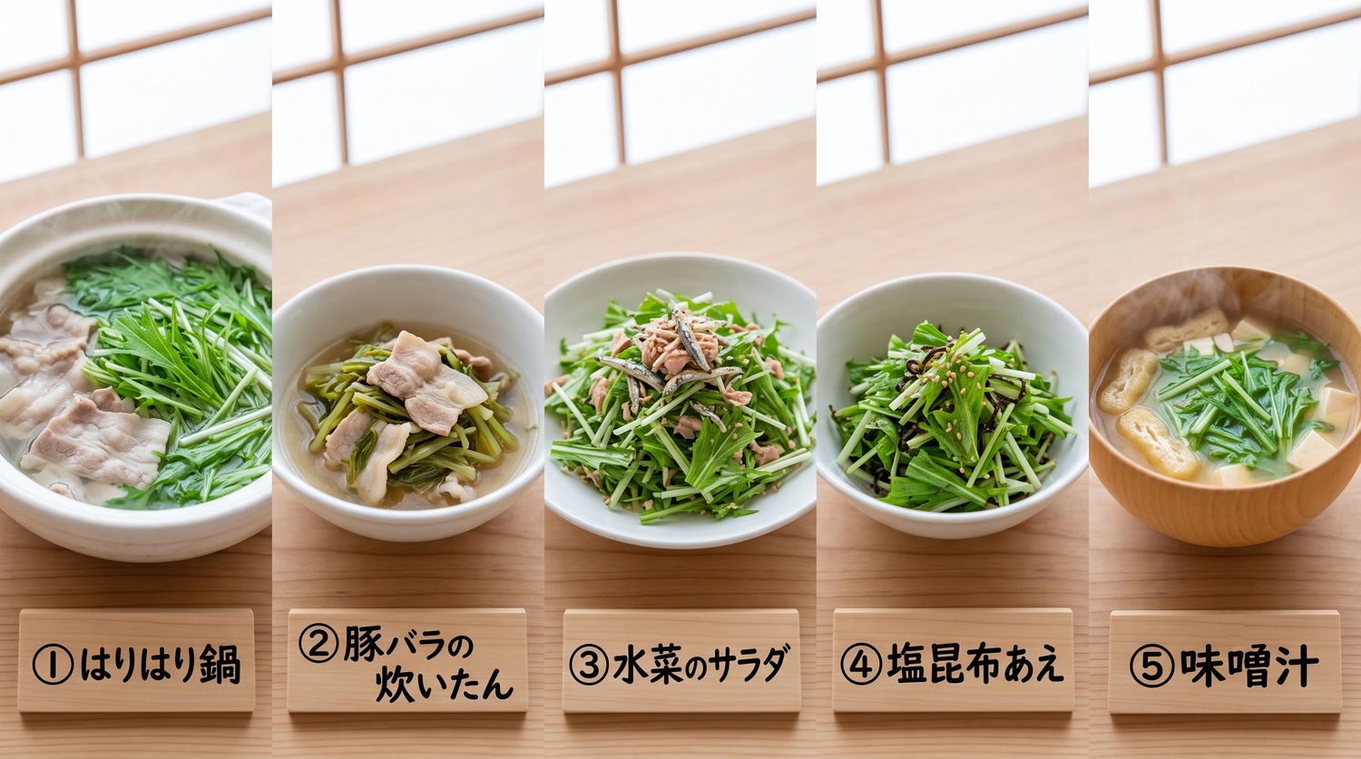 水菜の楽しみ方(はりはり鍋の街から)